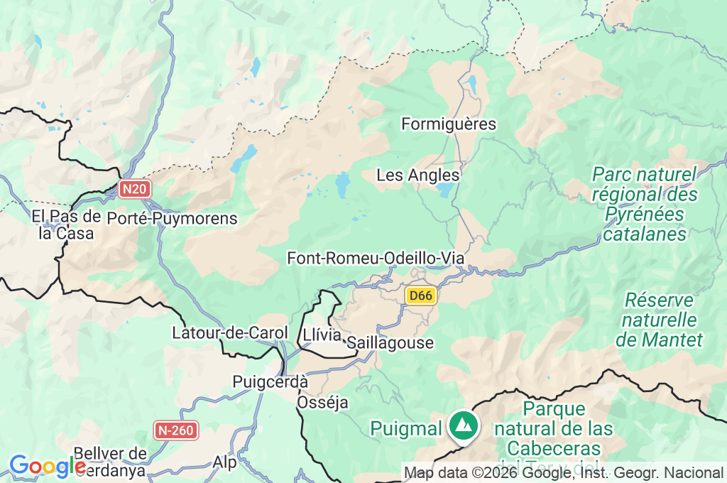 Roc de la Calme Area Map Roc de la Calme Area Map