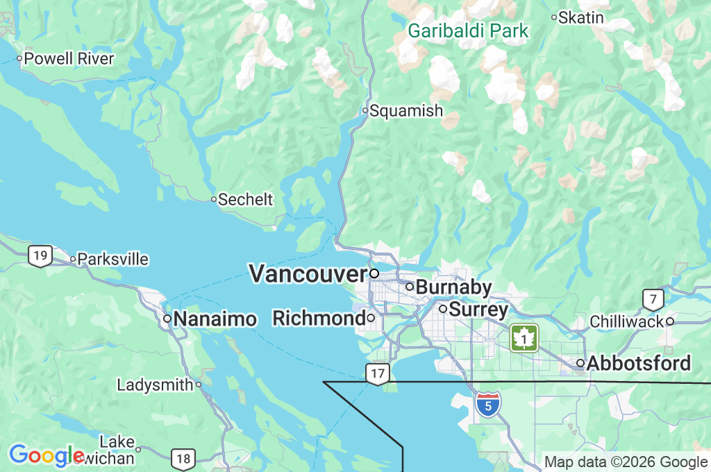 Cypress Mountain Area Map