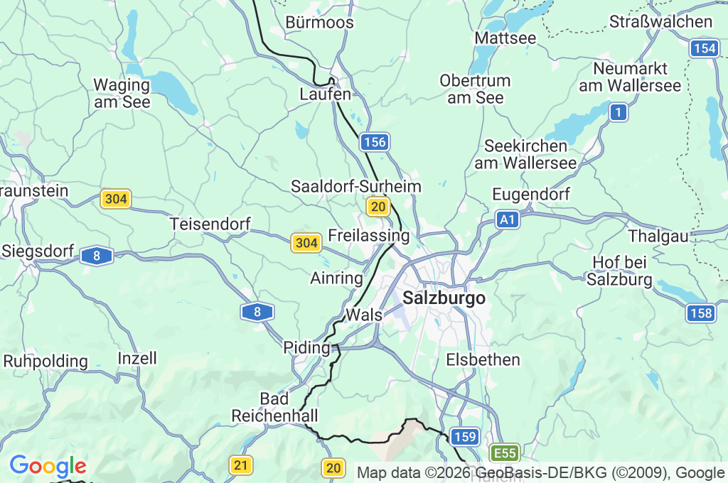 Freilassing Area Map Freilassing Area Map