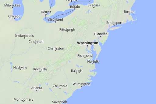 Map of Virginia