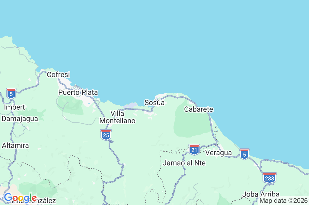 Sosúa Area Map