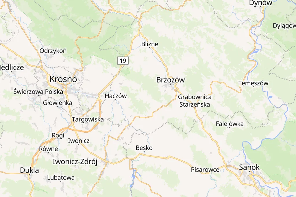 Zmiennica Area Map Zmiennica Area Map