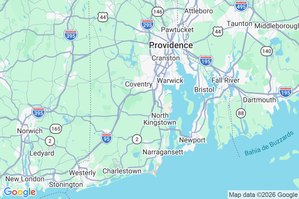 East Greenwich Area Map
