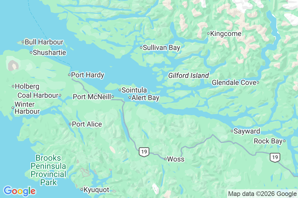 Isla Hanson Area Map