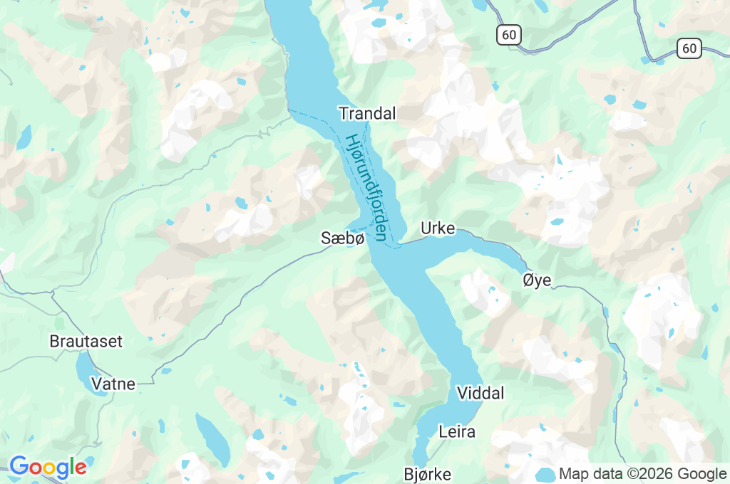 Sæbø Area Map