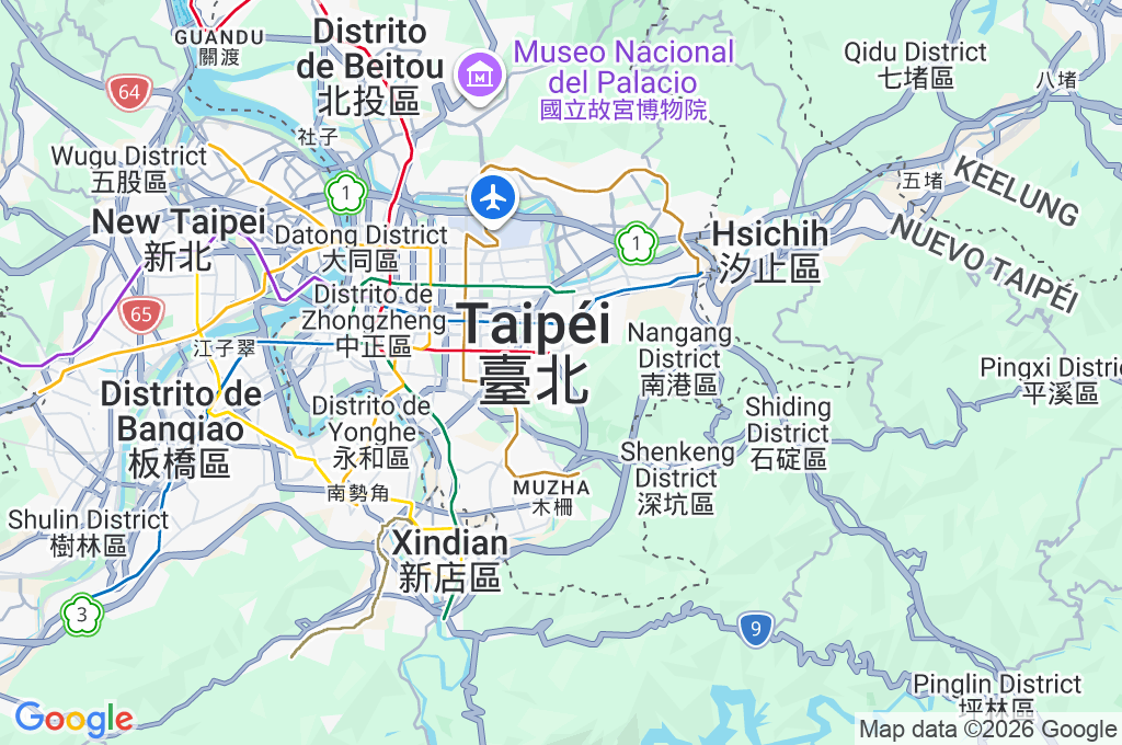 Plataforma fotográfica de Xiangshan Area Map
