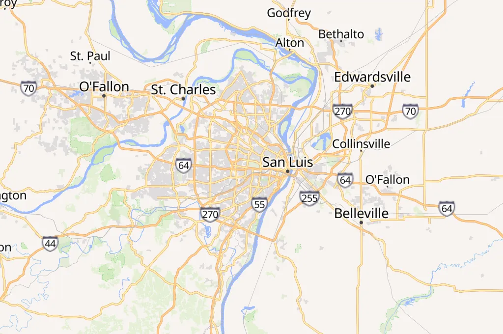Zoológico de Saint Louis Area Map Zoológico de Saint Louis Area Map