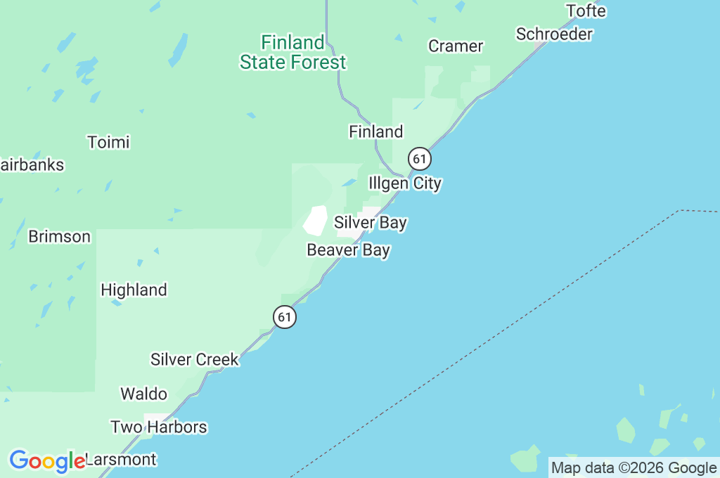 Silver Bay Marina Area Map
