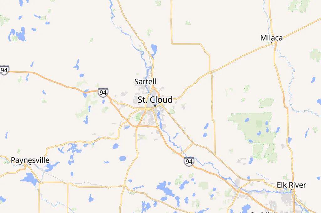 St. Cloud Area Map