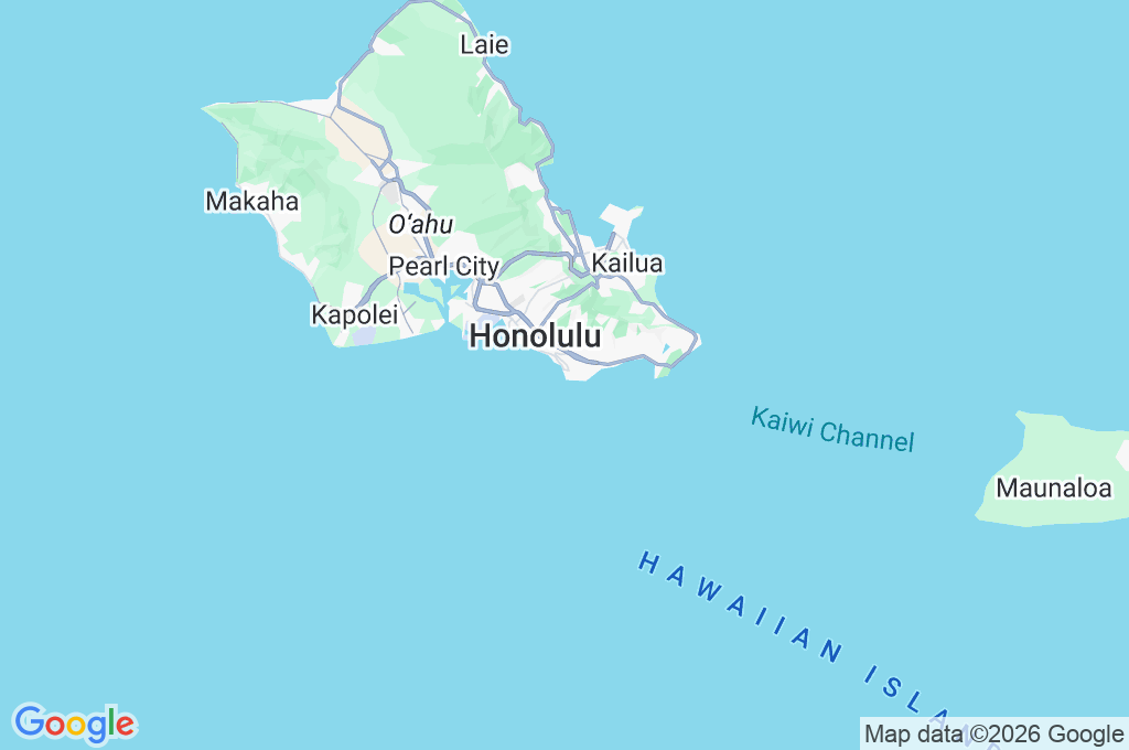 Kaimana Beach Area Map Kaimana Beach Area Map