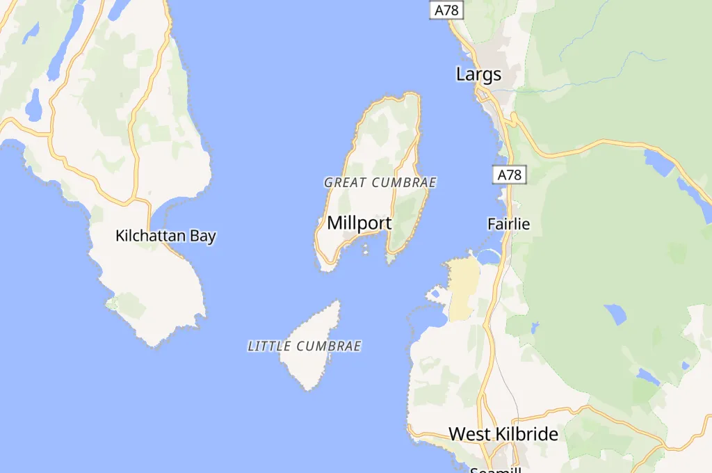 Explanada de Millport Area Map