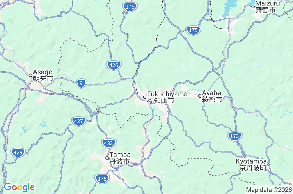 Castillo de Fukuchiyama Area Map Castillo de Fukuchiyama Area Map