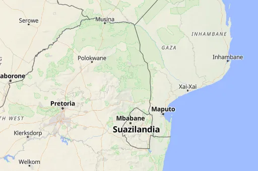 Map of Mpumalanga