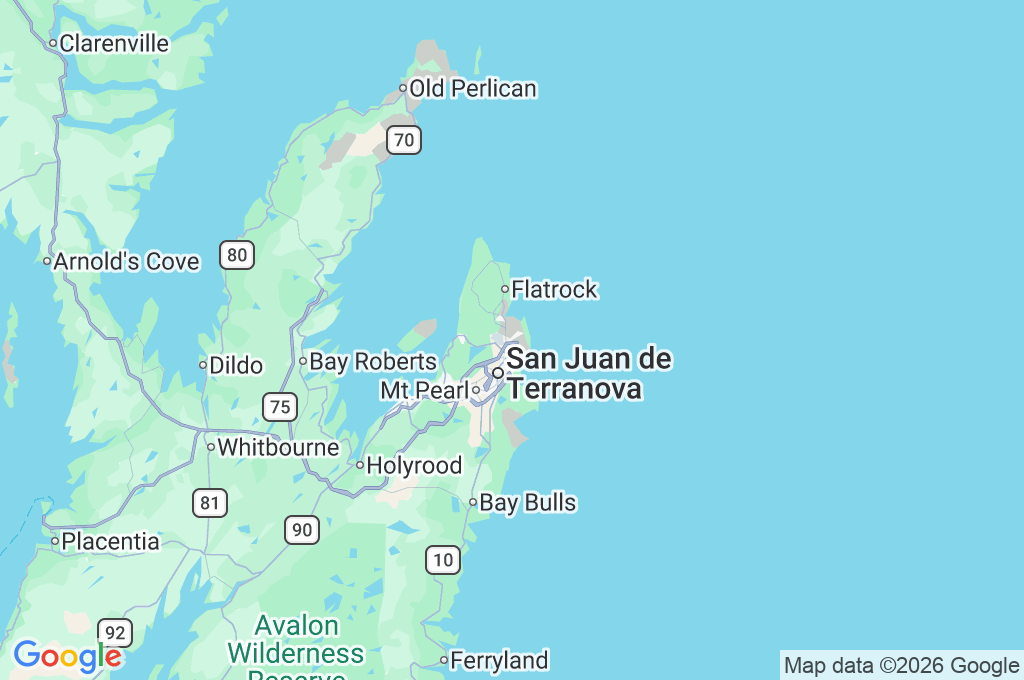 Subestación Virginia Waters Area Map