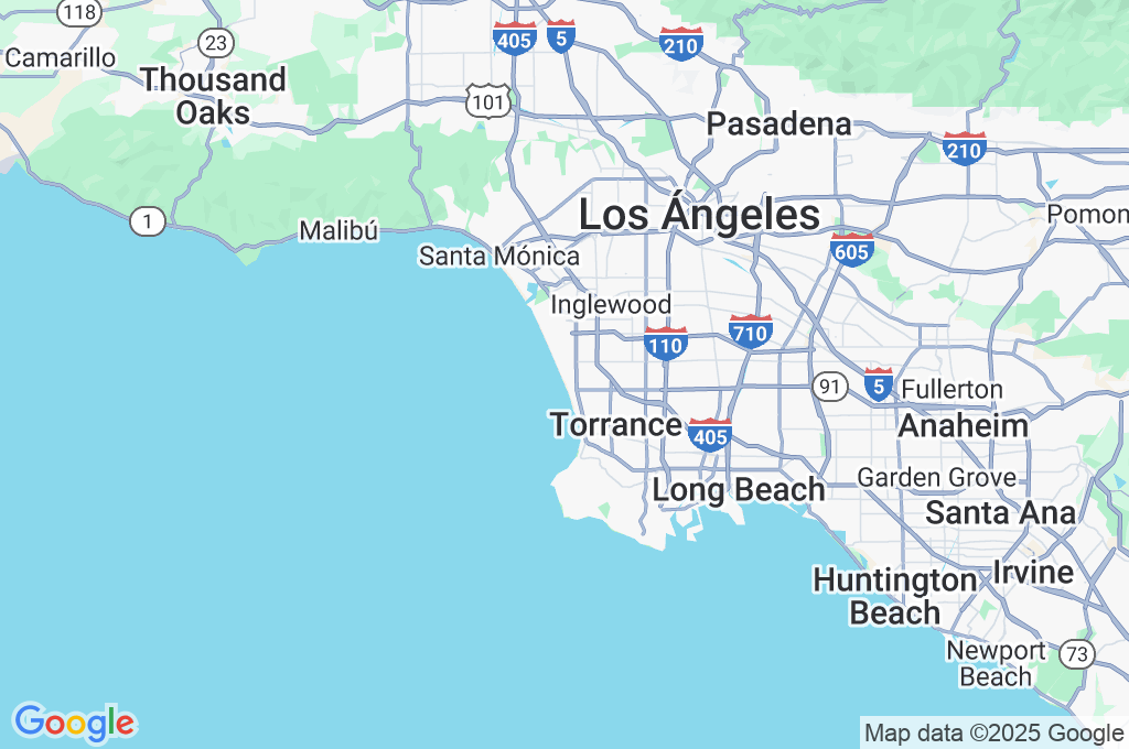 Manhattan Beach Area Map