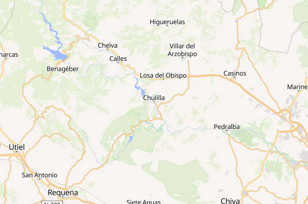 Chulilla Area Map Chulilla Area Map