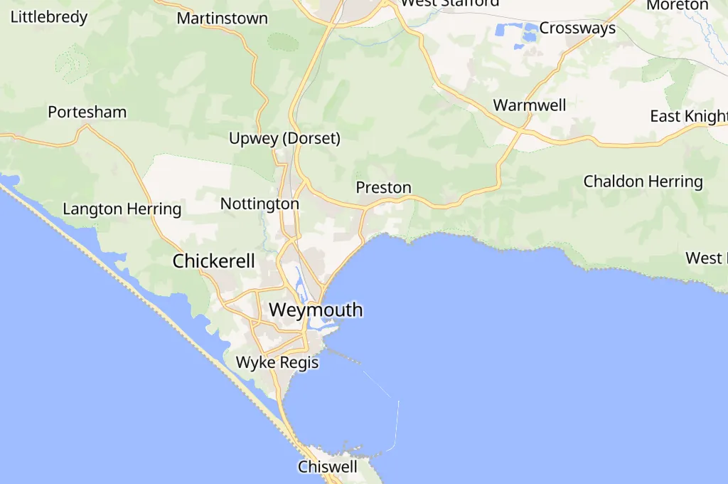 Playa de Overcombe Area Map