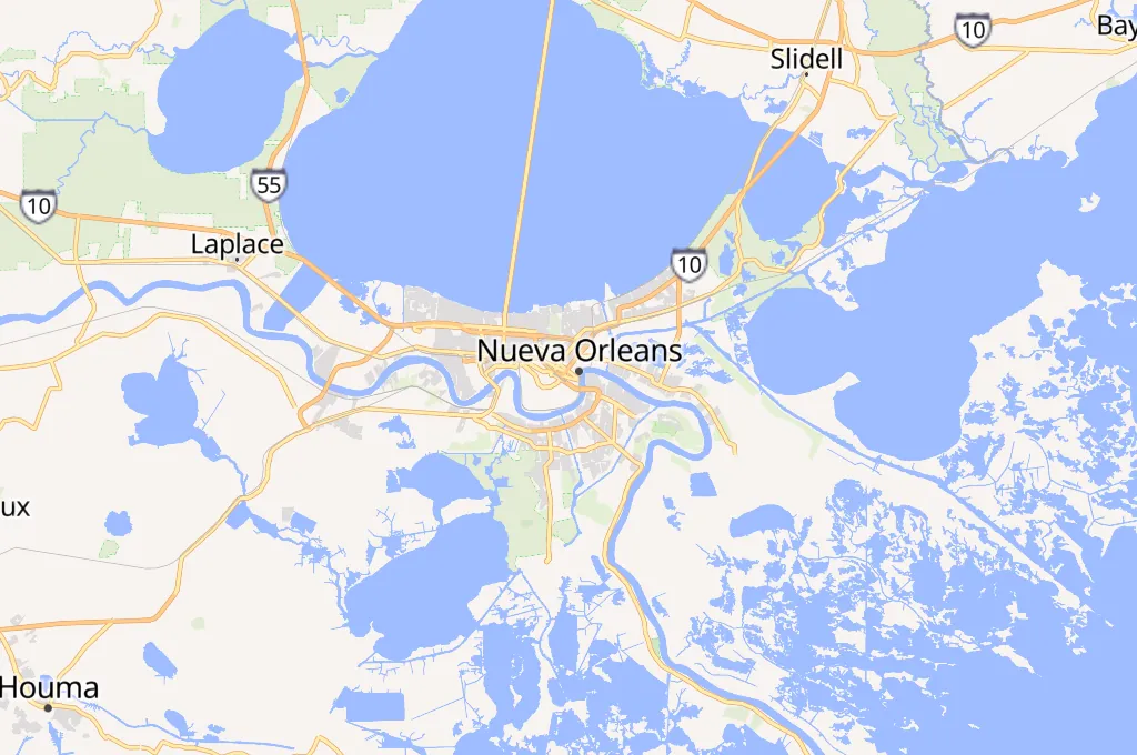 Nueva Orleans Area Map Nueva Orleans Area Map