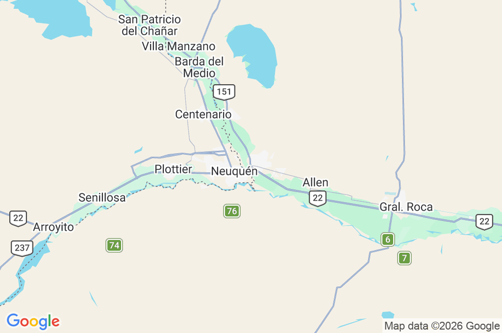 Cipolletti Area Map