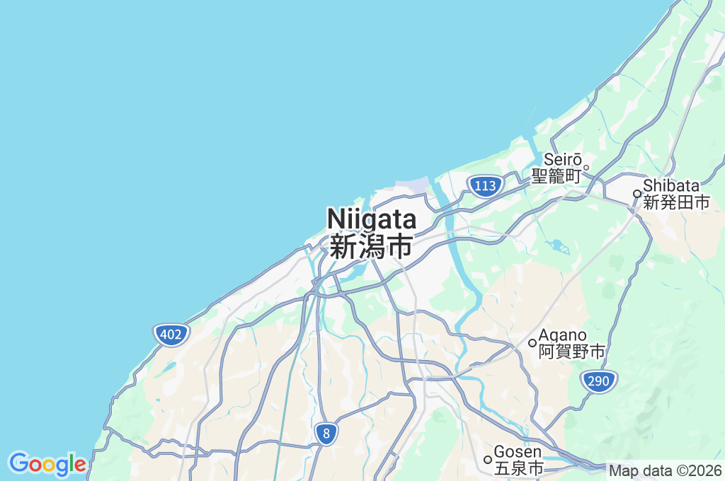 Estación de Niigata Area Map Estación de Niigata Area Map