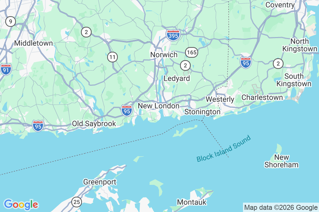New London Union Station Area Map