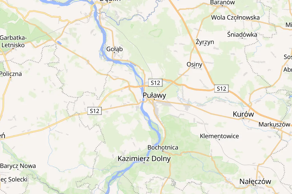 Puławy Area Map Puławy Area Map