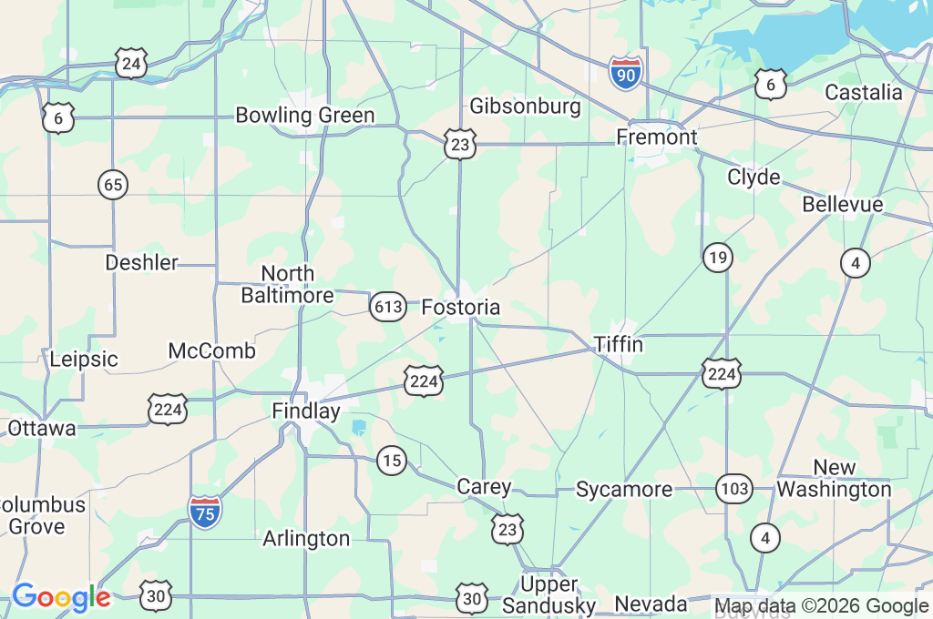 Fostoria Iron Triangle Railpark Area Map Fostoria Iron Triangle Railpark Area Map