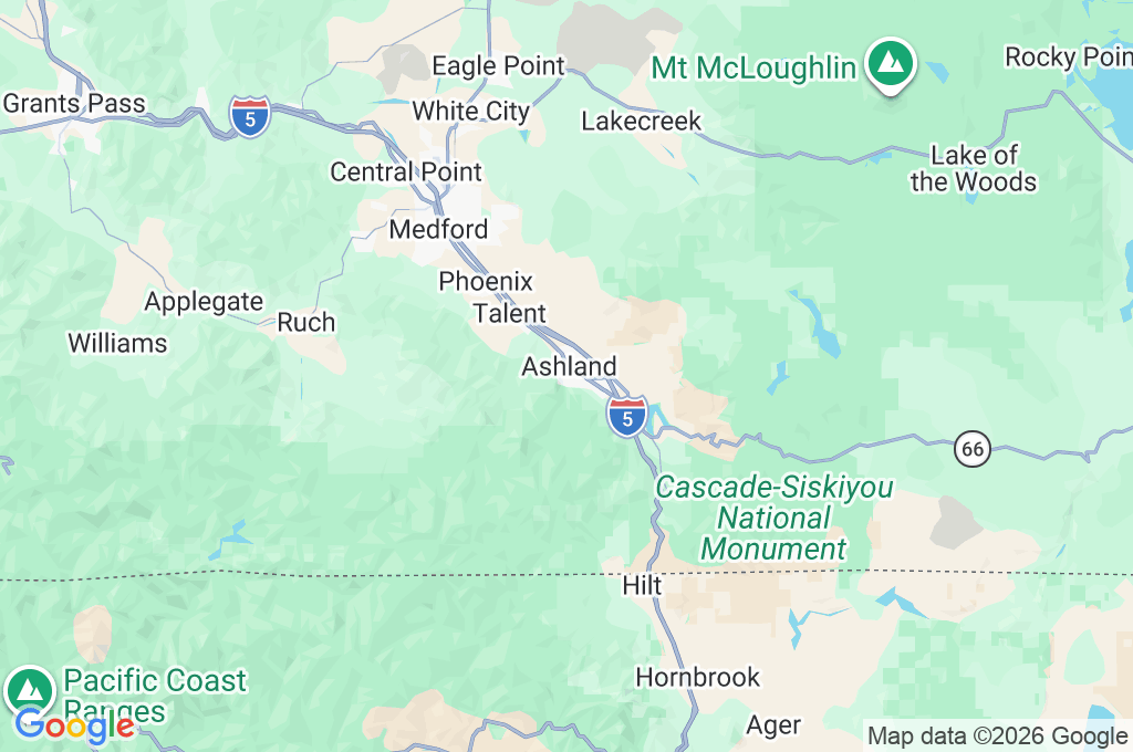 Lithia Park Area Map Lithia Park Area Map