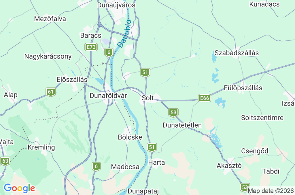 Solt Area Map Solt Area Map