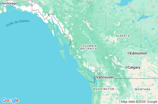 Map of Columbia Británica
