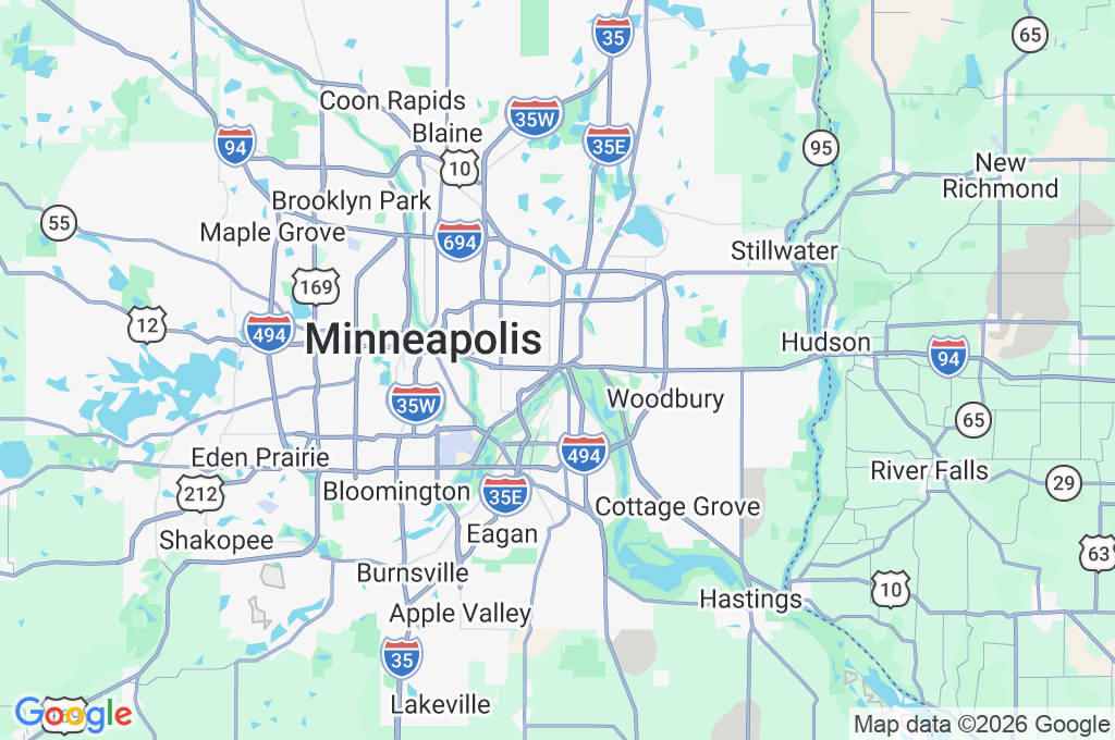 St. Paul Area Map
