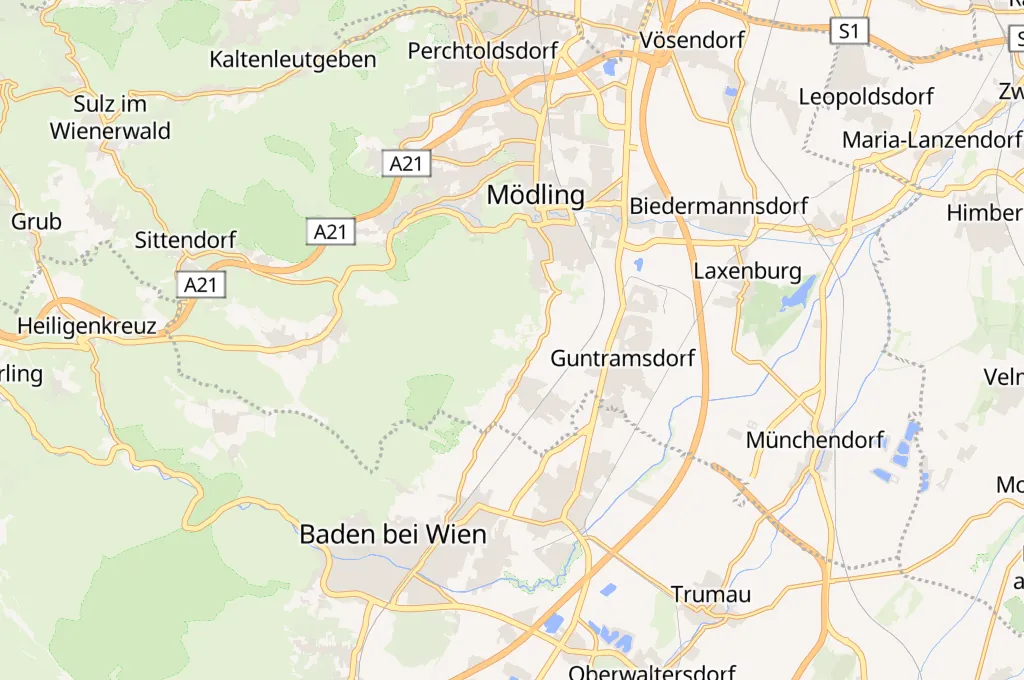 Gumpoldskirchen Area Map Gumpoldskirchen Area Map