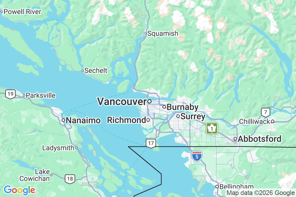 Acuario de Vancouver Area Map Acuario de Vancouver Area Map