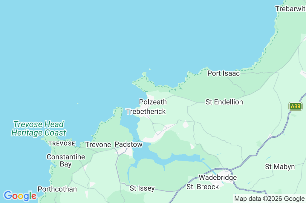 Polzeath Area Map Polzeath Area Map
