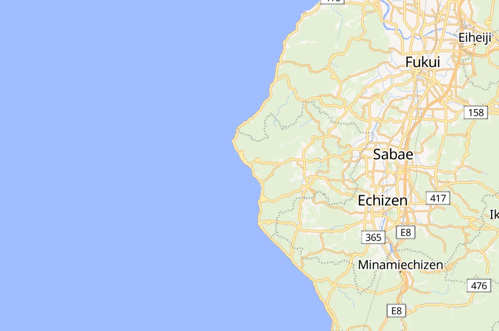 Echizen Area Map
