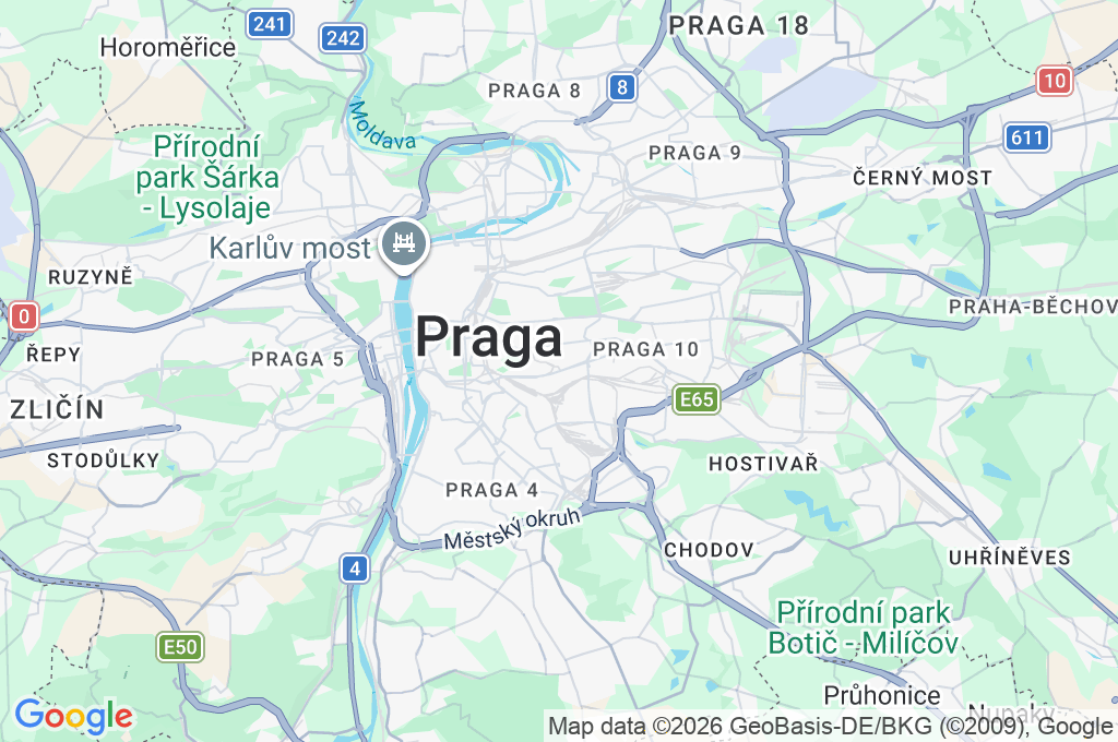 Vršovice Area Map Vršovice Area Map