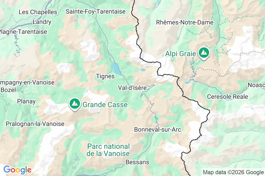 Val-d'Isère Area Map Val-d'Isère Area Map