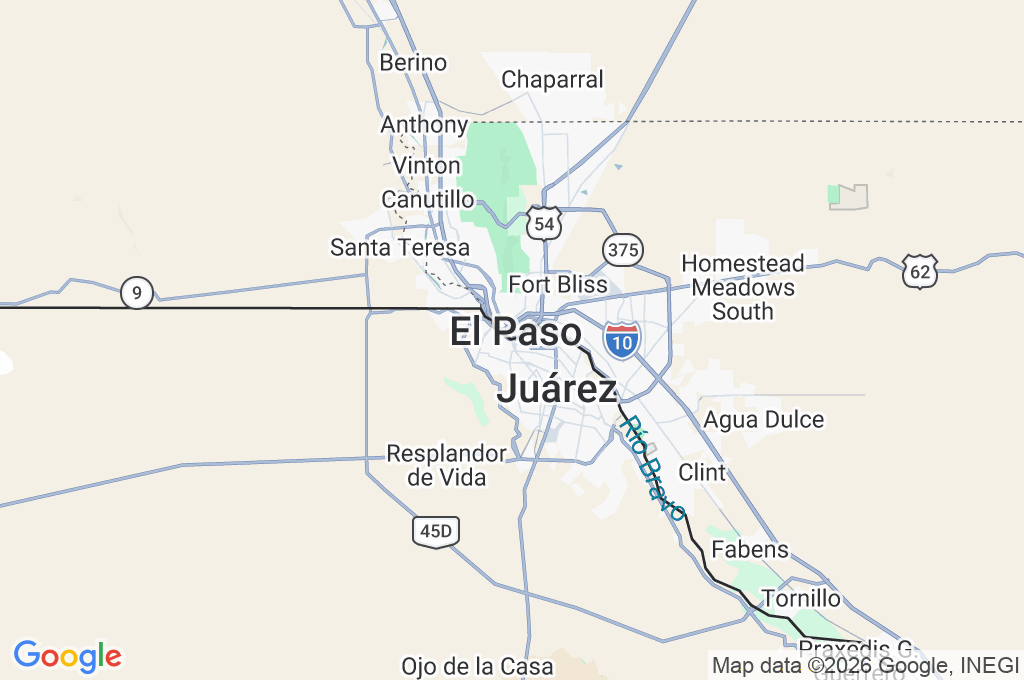 Puente Internacional Lerdo - Stanton Area Map Puente Internacional Lerdo - Stanton Area Map