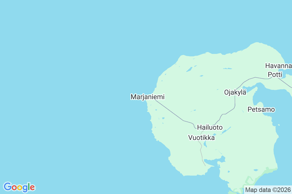 Marjaniemi Area Map