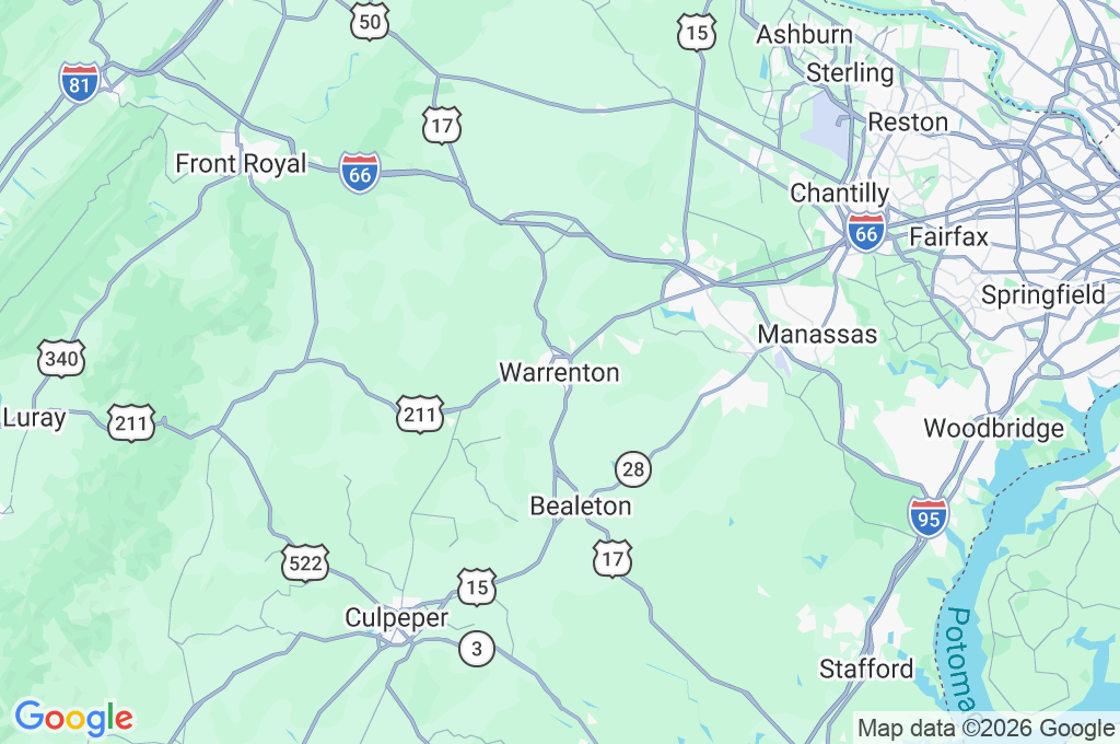 Old Town Warrenton Area Map Old Town Warrenton Area Map