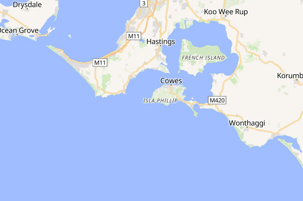 Penguin Parade Area Map