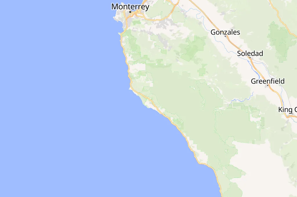 Big Sur Area Map
