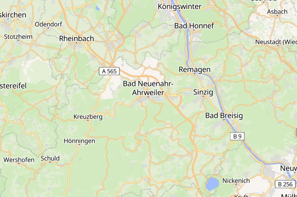 Bad Neuenahr-Ahrweiler Area Map Bad Neuenahr-Ahrweiler Area Map