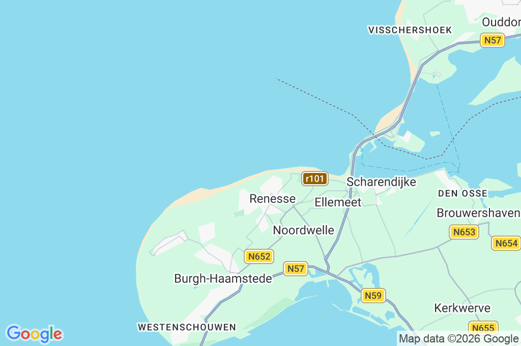 Renesse Area Map