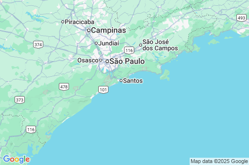 Map of Baixada Santista