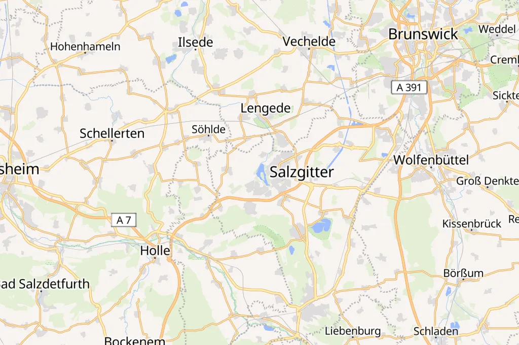 Salzgittersee Area Map Salzgittersee Area Map