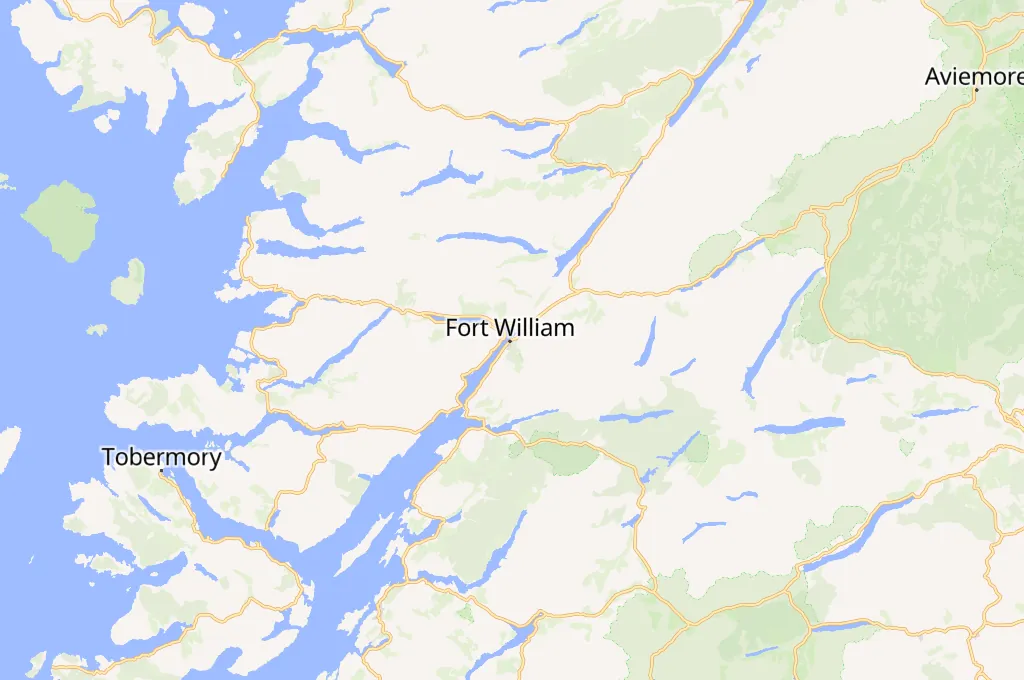 Fort William Area Map Fort William Area Map