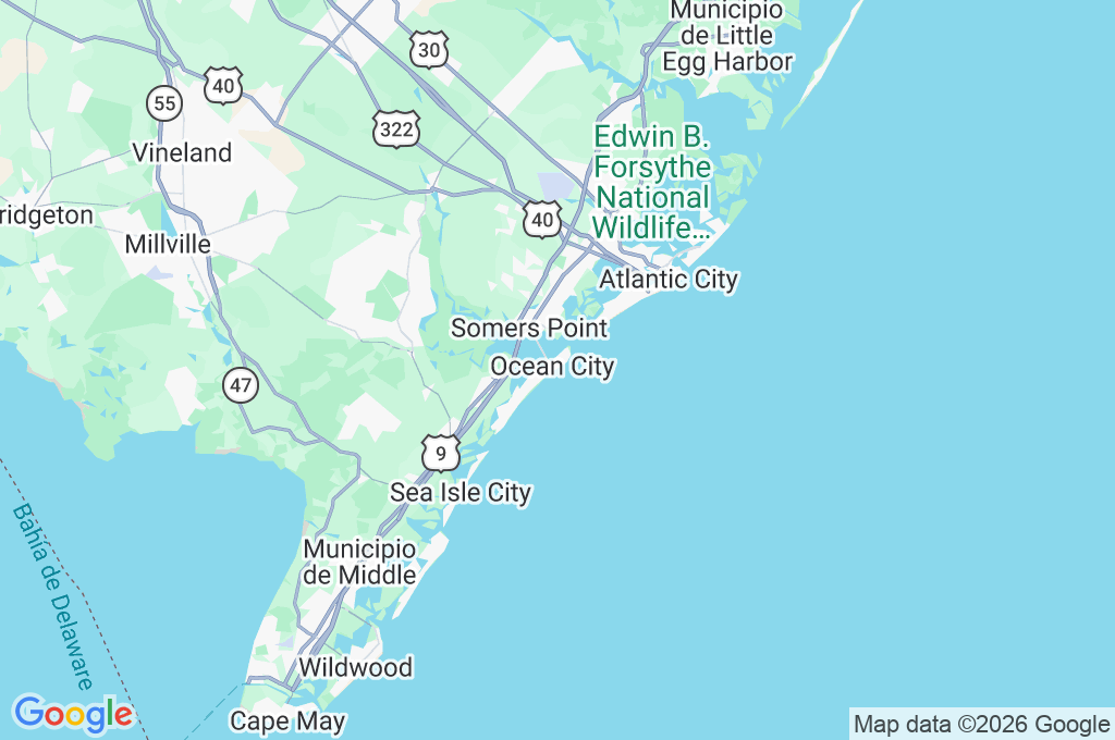 Music Pier de Ocean City Area Map Music Pier de Ocean City Area Map