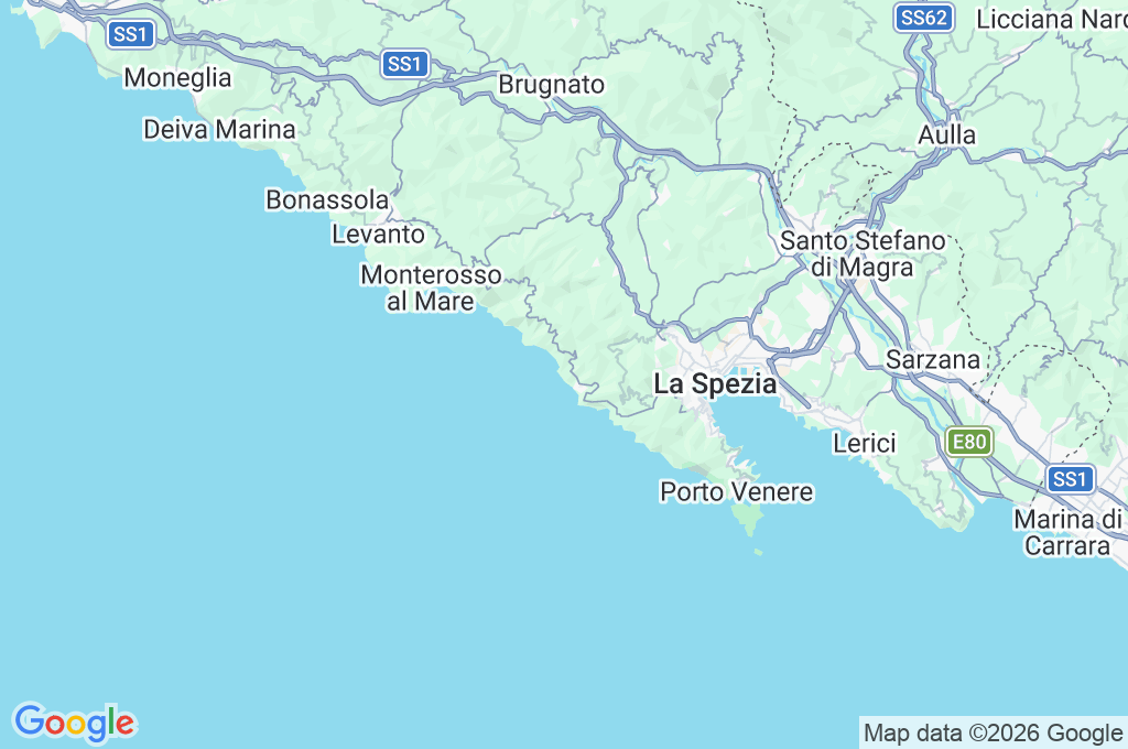 Manarola Area Map