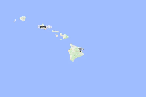 Map of Hawái